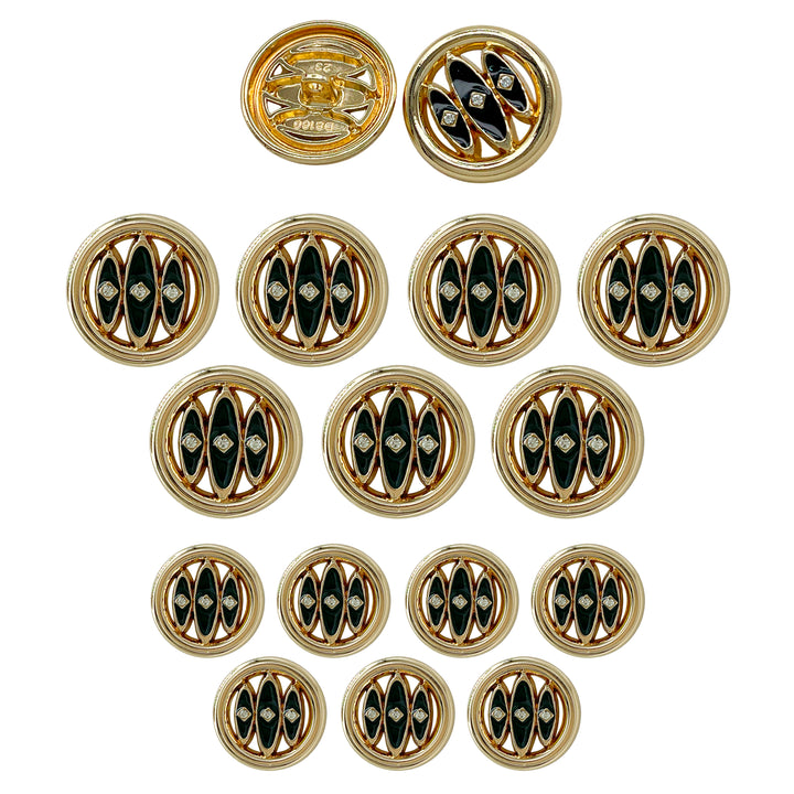 Inlay Design Metal Buttons