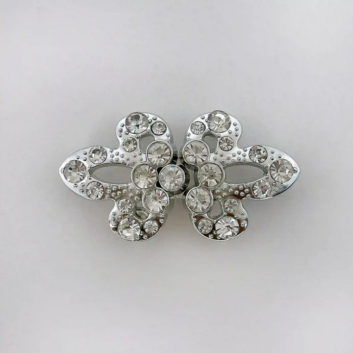 Radiant Crystal Butterfly Metal Frog CLosure Buttons