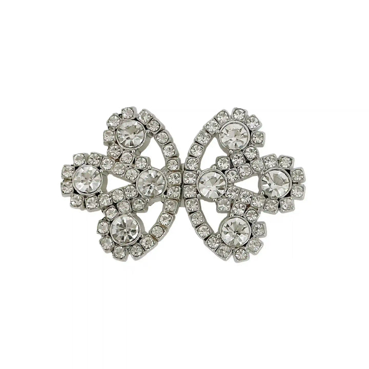 Bow Inspire Rhinestone Metal Frog Closure Buttons