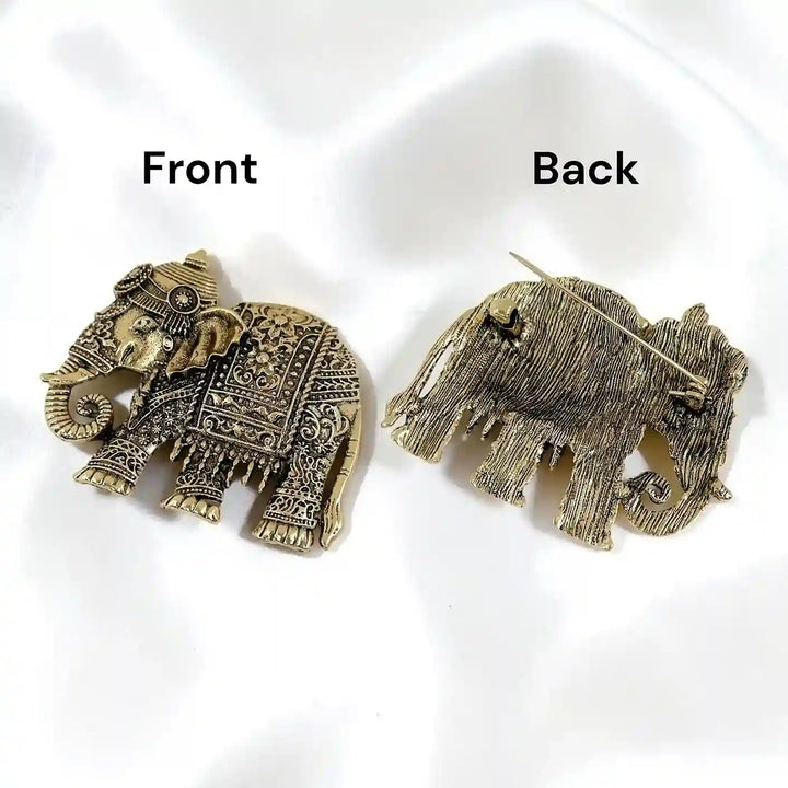 Embossed Royal Elephant Brooch
