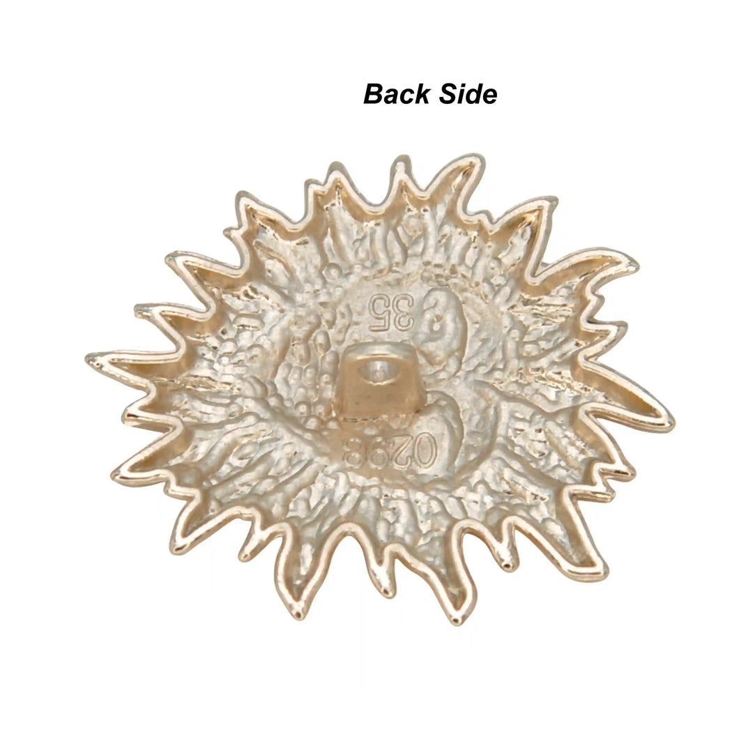 Starburst Sunburst Design Metal Buttons | 35mm(55L)