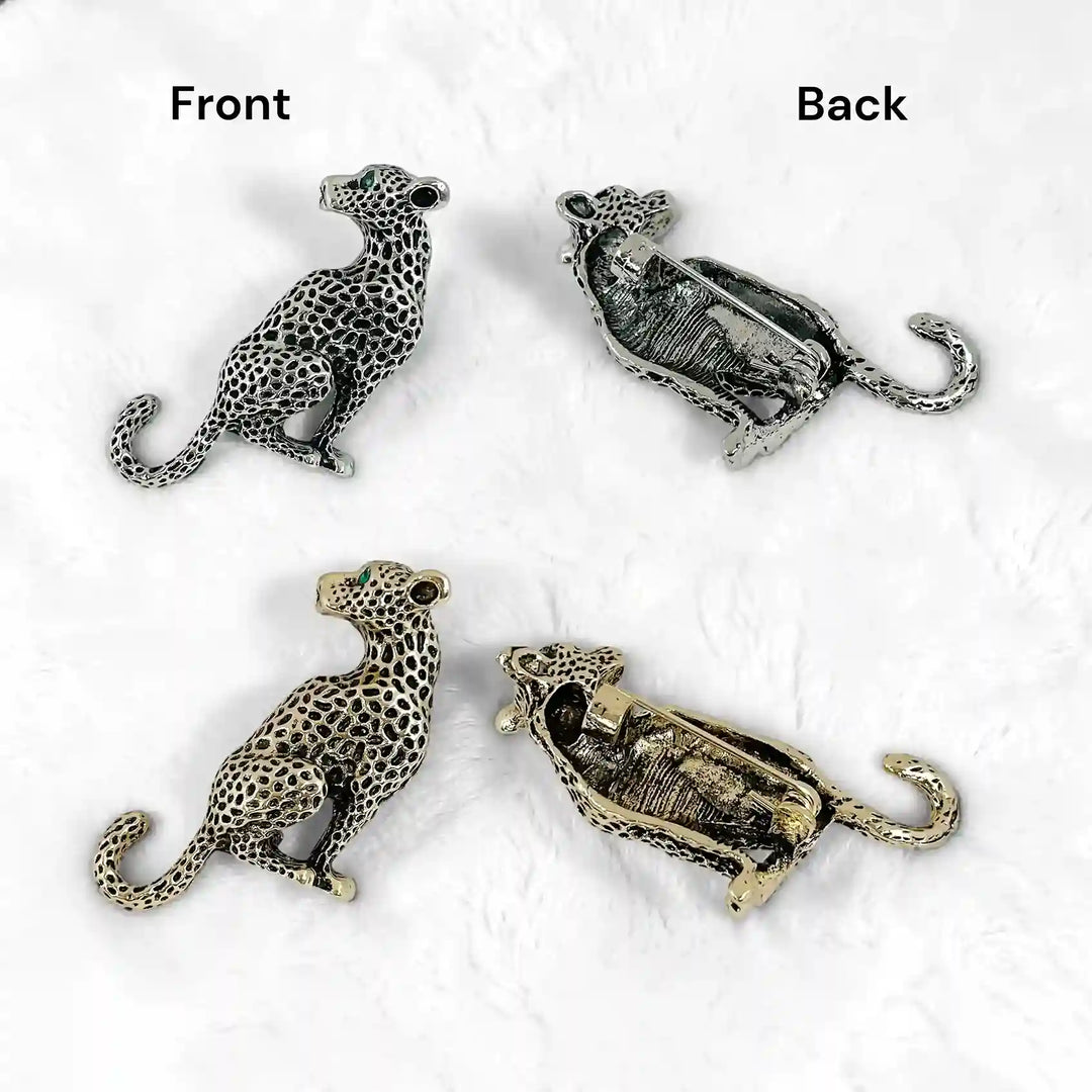 Spotted Leopard Statement Brooch