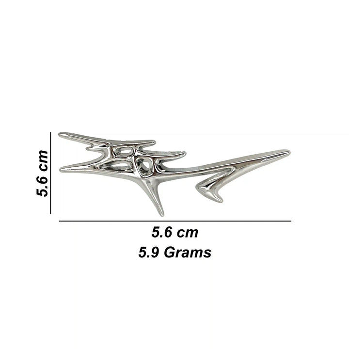 Abstract Spiked Metal Brooch