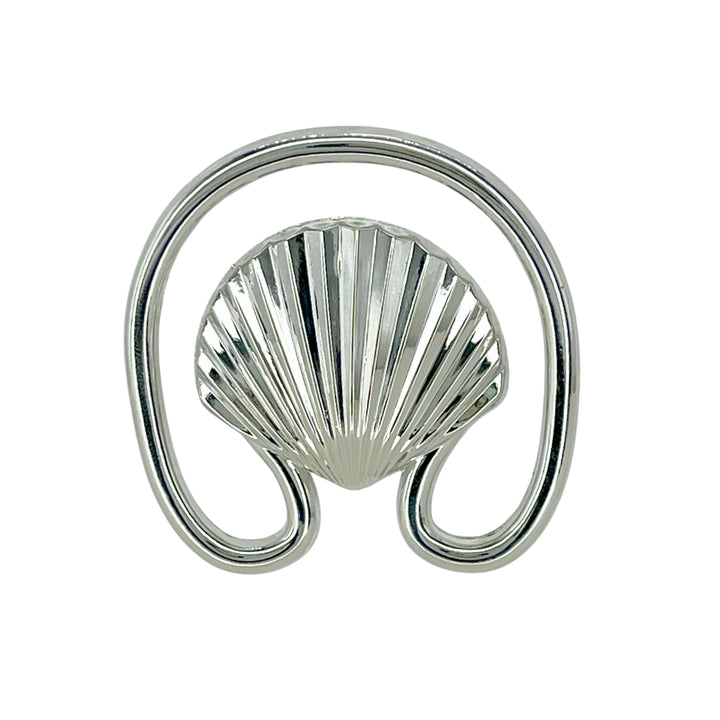 Golden Clam Seashell Metal Buckle