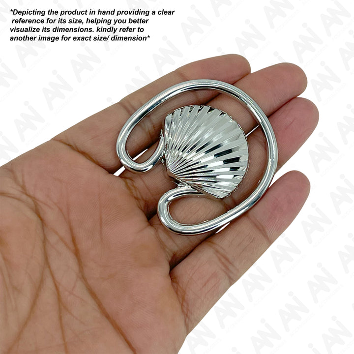 Golden Clam Seashell Metal Buckle