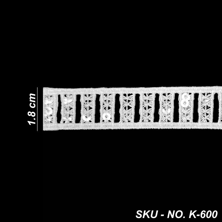 Ladder Style Sequins Lace | K-600