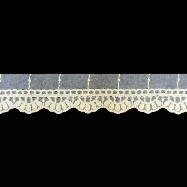 Delicate Scallop Organza Lace | 2 Meters | CE-1