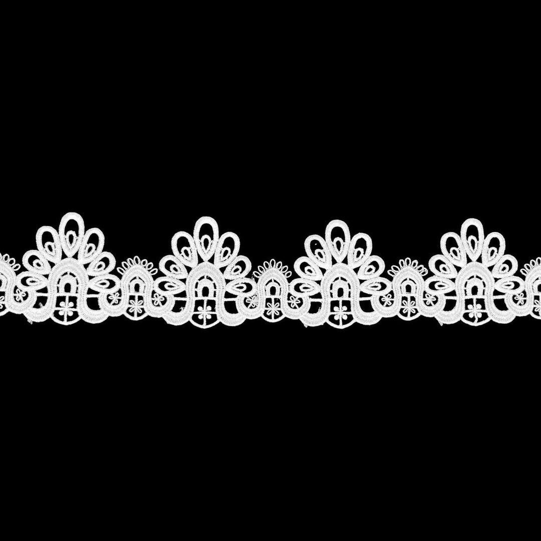 2 Meter | Symmetrical Arch Spun Poly Lace | 2.7 inch |  SKU-107