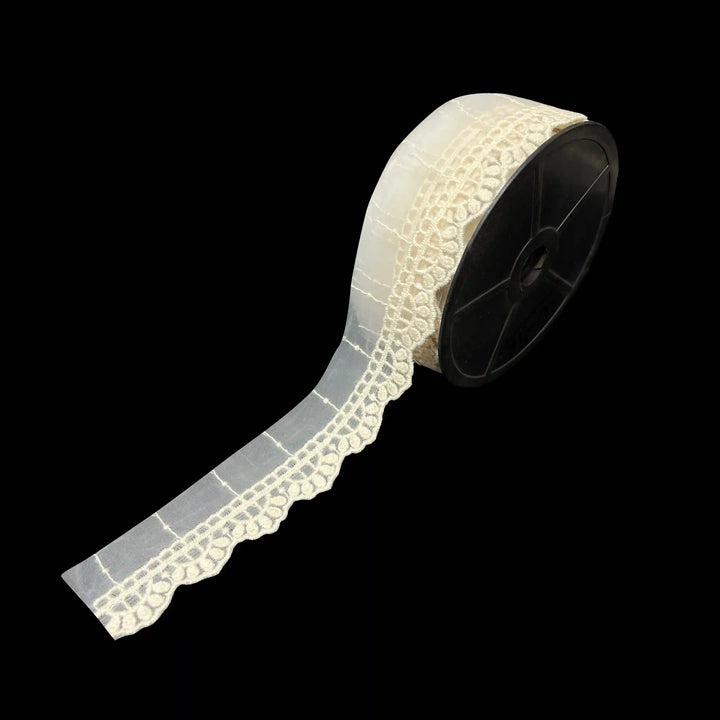 Delicate Scallop Organza Lace | 2 Meters | CE-1