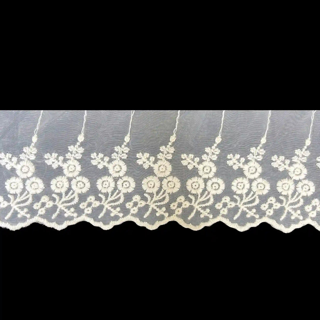Floral Vine Organza Lace | 2 Meters | SKU-CE-6