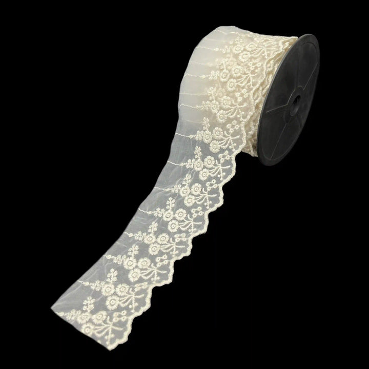 Floral Vine Organza Lace | 2 Meters | SKU-CE-6