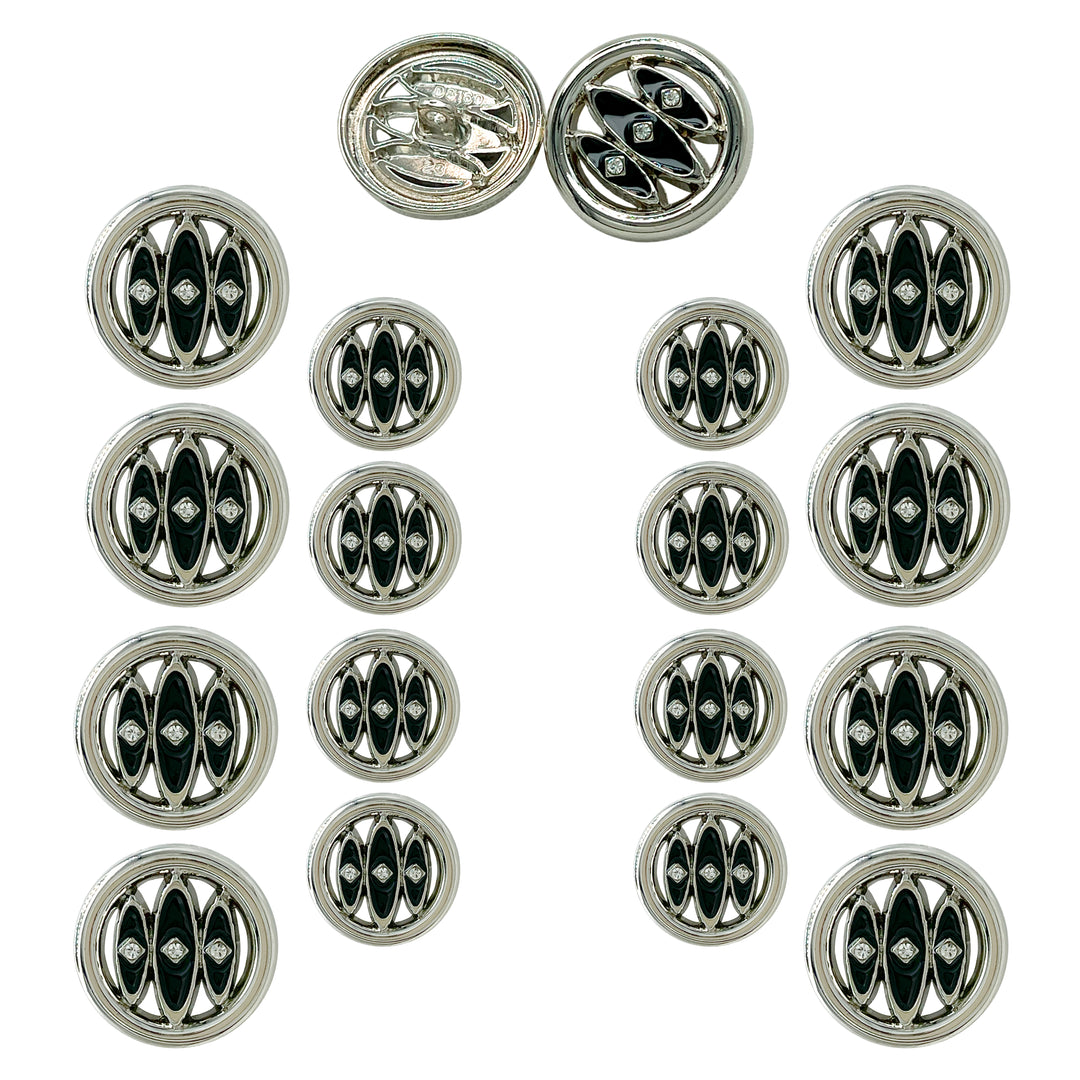 Inlay Design Metal Buttons