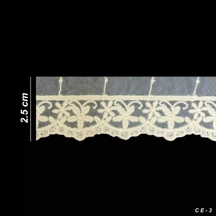 Dainty Starflower Organza Lace | 2 Meters | CE-3