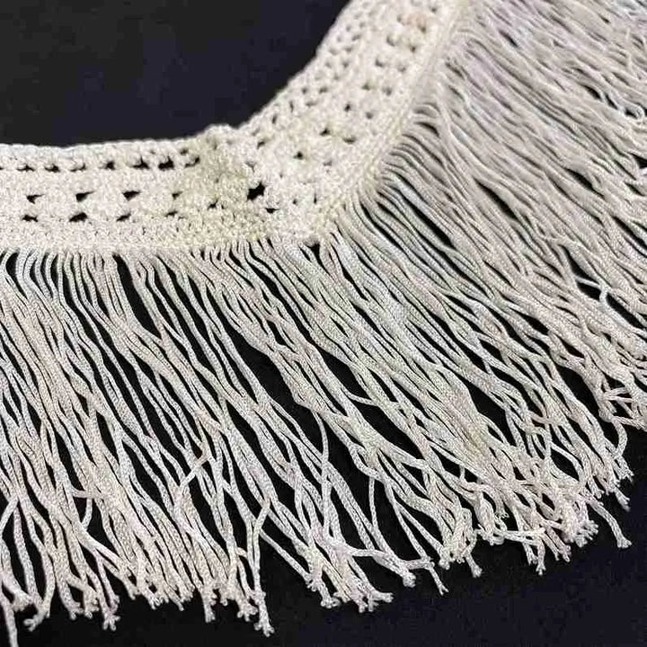 Chevron Fringe Neckline Patch