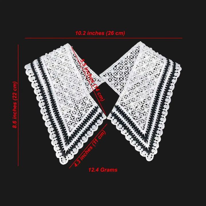 Lace Applique Detachable Collar for Adult & Kids from Ani Accessories, elegant outfit enhancer