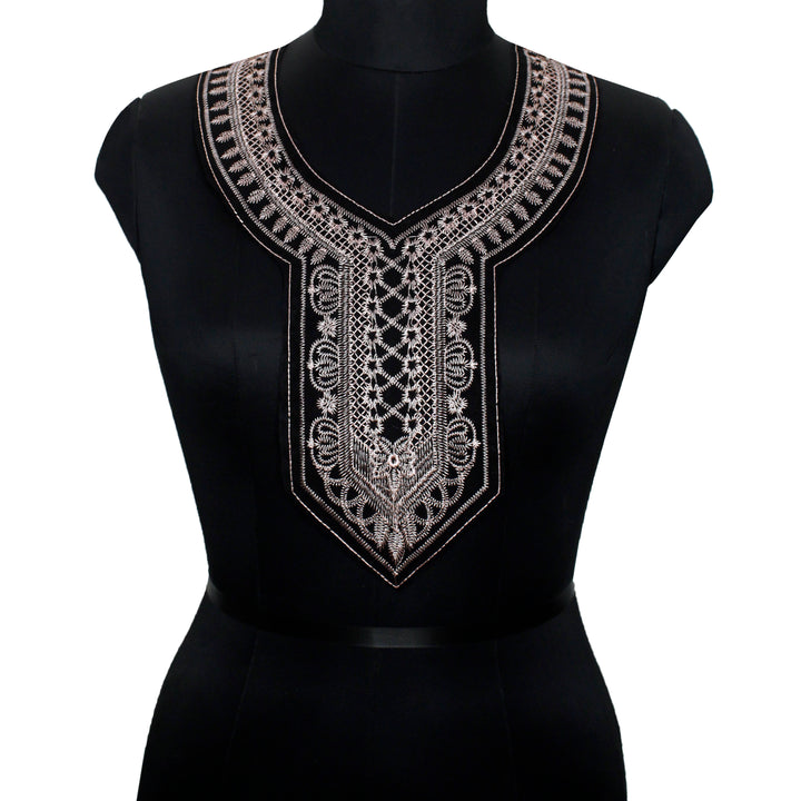 Modern mosaic u-shaped neckline