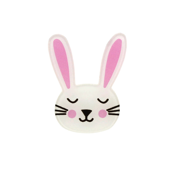 Acrylic Duel Bunny Brooch