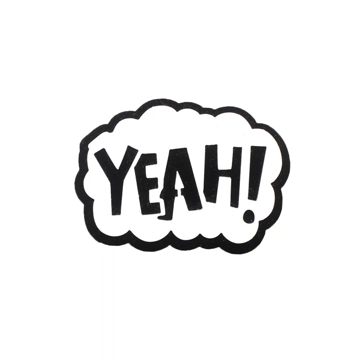 Yeah Message Acrylic Brooch