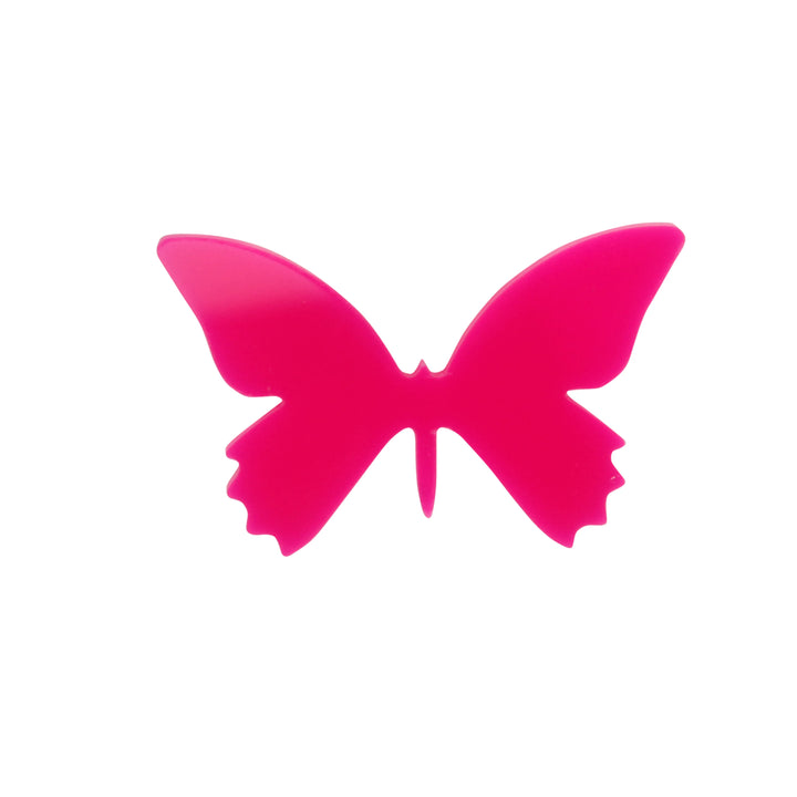 Pink Silhouette Butterfly Brooch