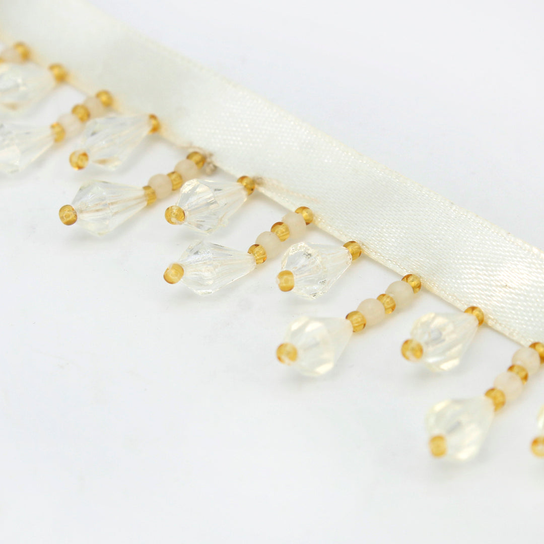 2 Meter Shimmering Drops Beaded Lace