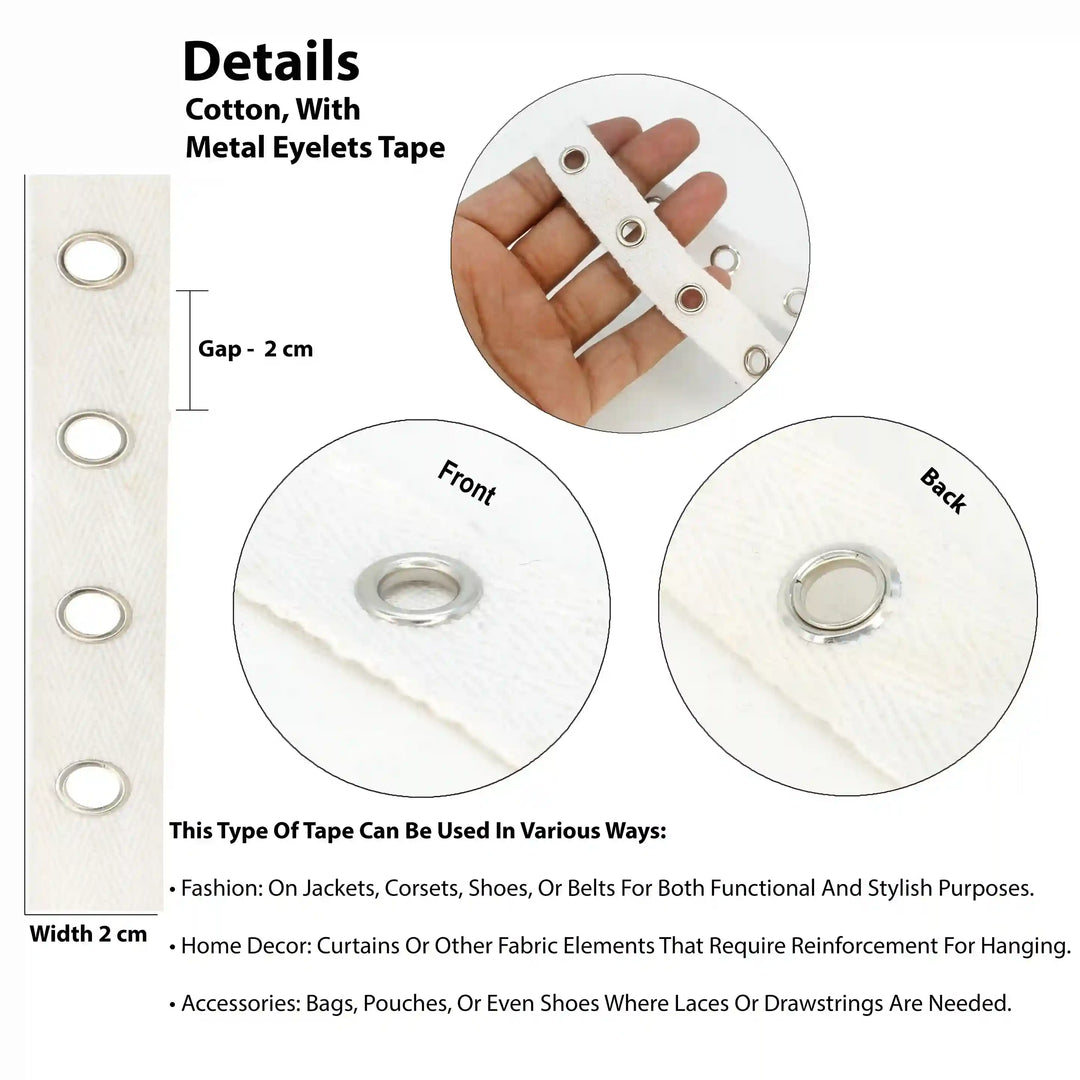 White Eyelet Tape