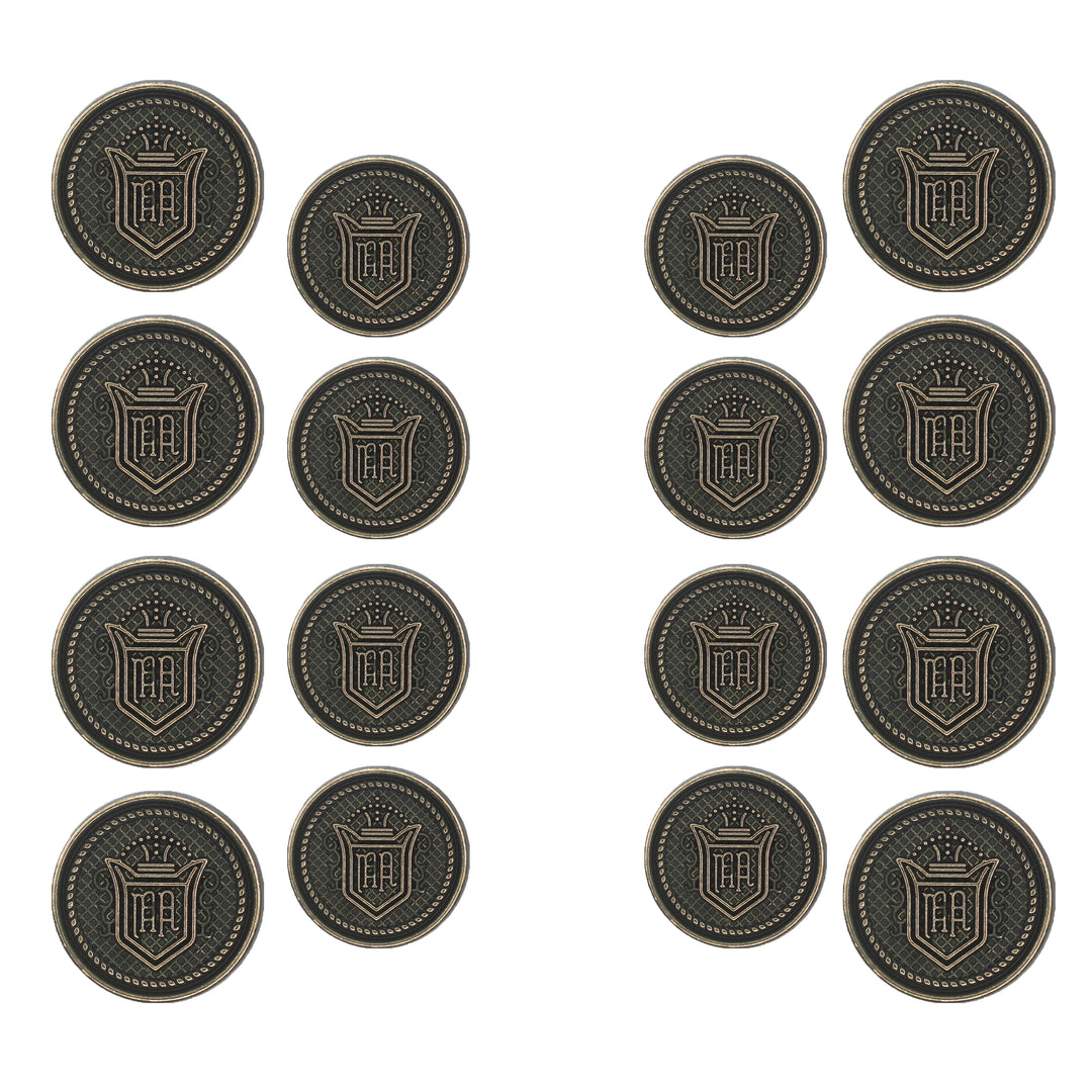 Royal Regalia Antique Metal Buttons