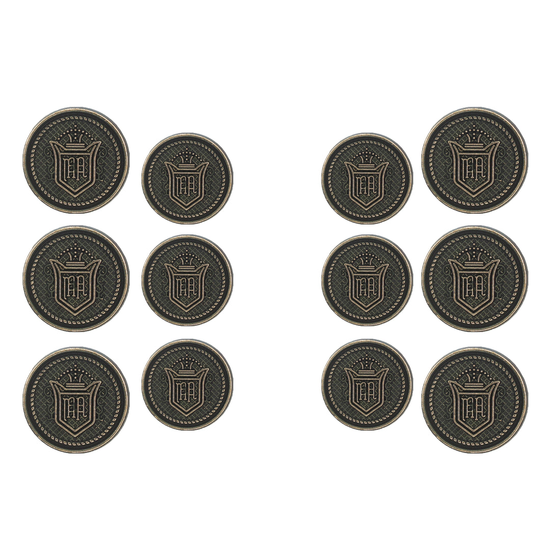 Royal Regalia Antique Metal Buttons