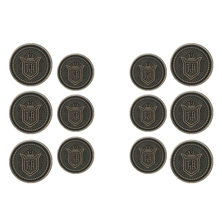 Royal Regalia Antique Metal Buttons