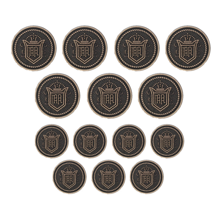 Royal Regalia Antique Metal Buttons