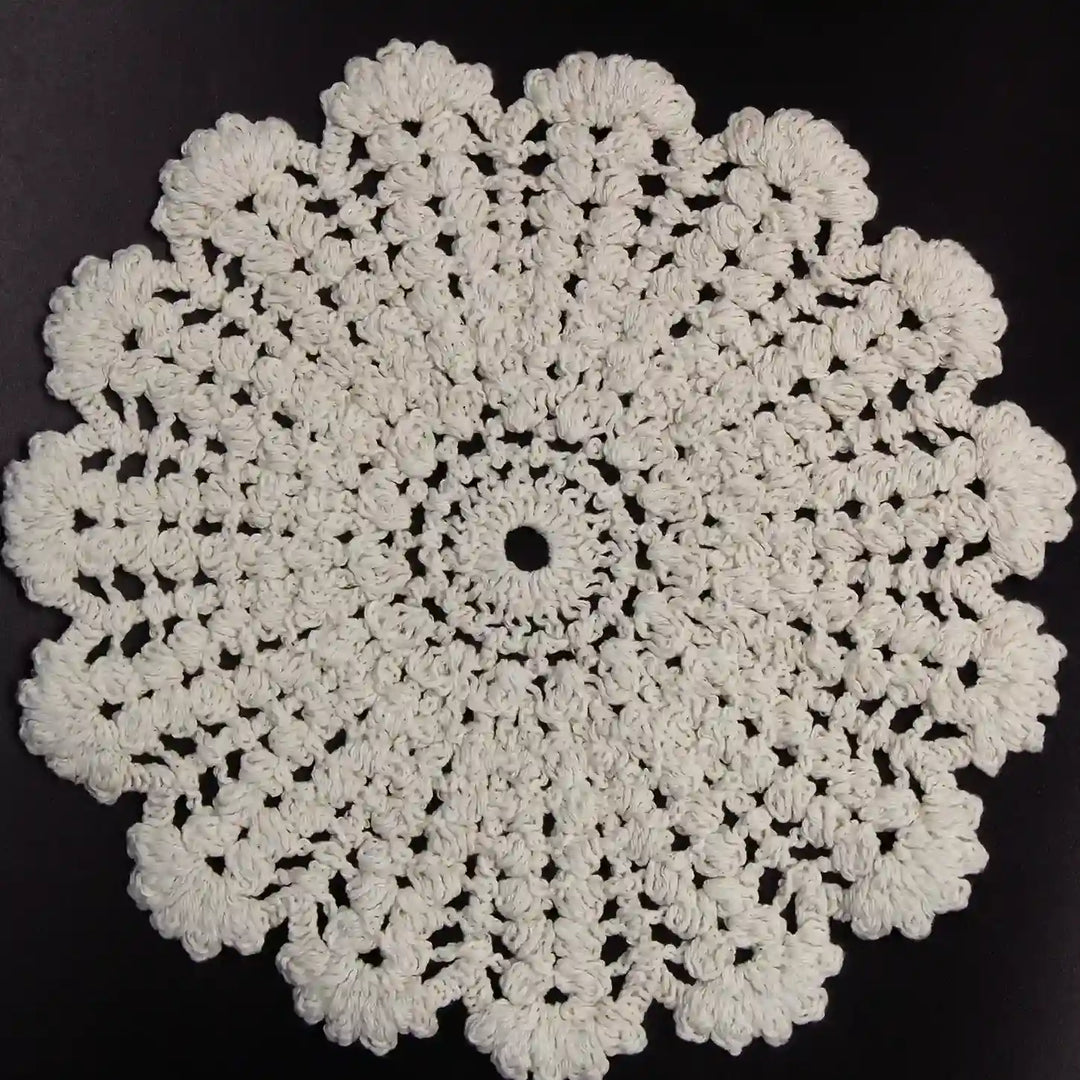 Cut Work Floral Style Cotton Patch