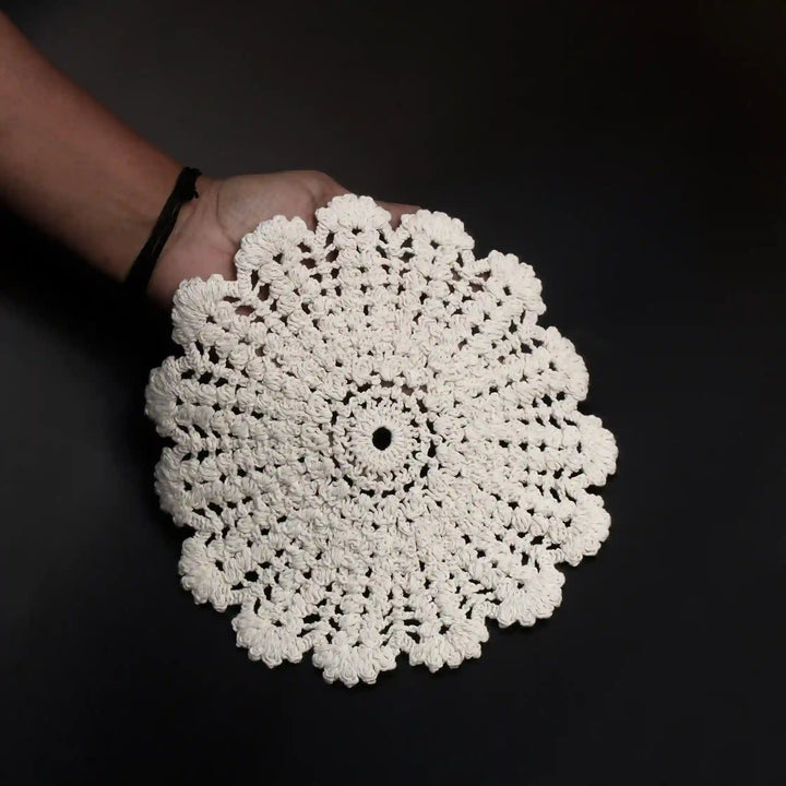 Cut Work Floral Style Cotton Patch