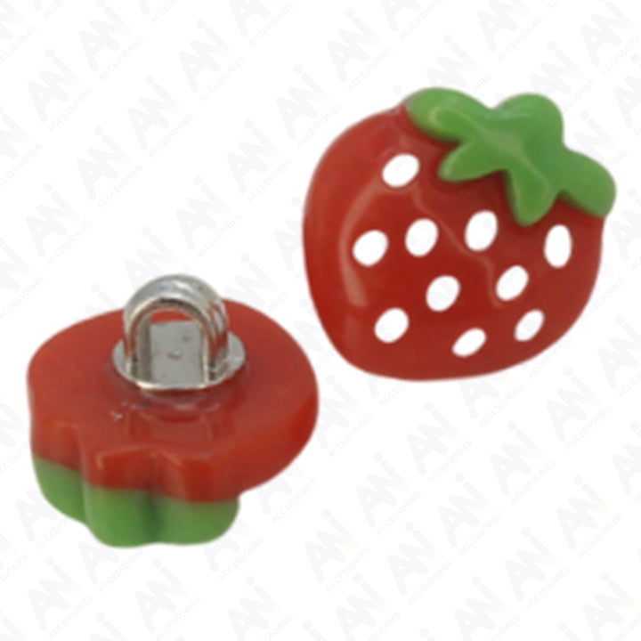 Strawberry Resin Buttons