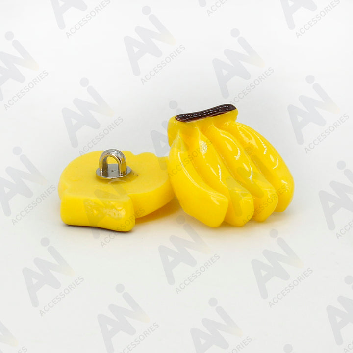 Resin Banana Buttons