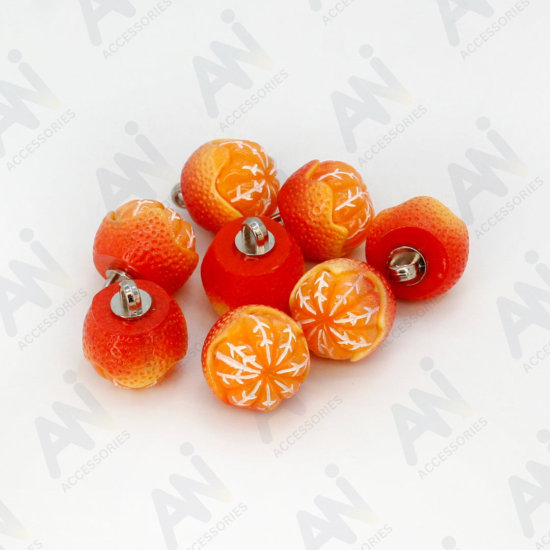 Orange Fruit Buttons