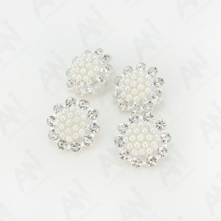 Dome Style Pearl Metal Buttons