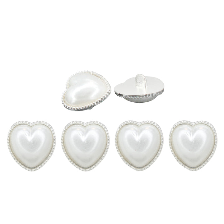 Heart Shape Small Rhinestone  finish Metal Buttons