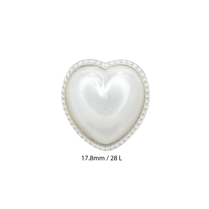 Heart Shape Small Rhinestone  finish Metal Buttons