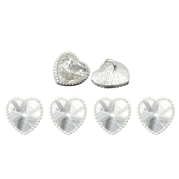 Heart Shape Shank Buttons | 17mm(27L)