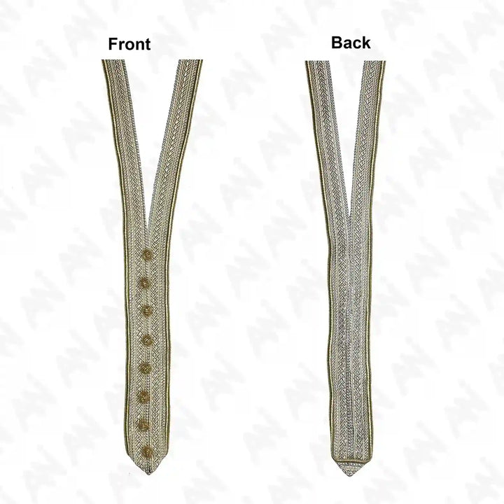 V Shape Zari  Neckline