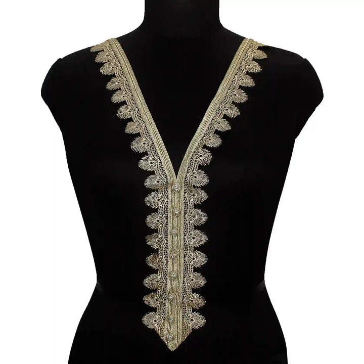 Maggram Work V Shape Neckline