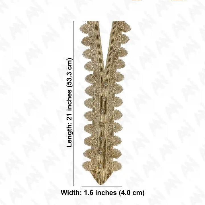 Maggram Work V Shape Neckline