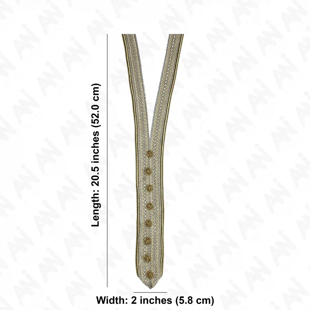 V Shape Zari  Neckline