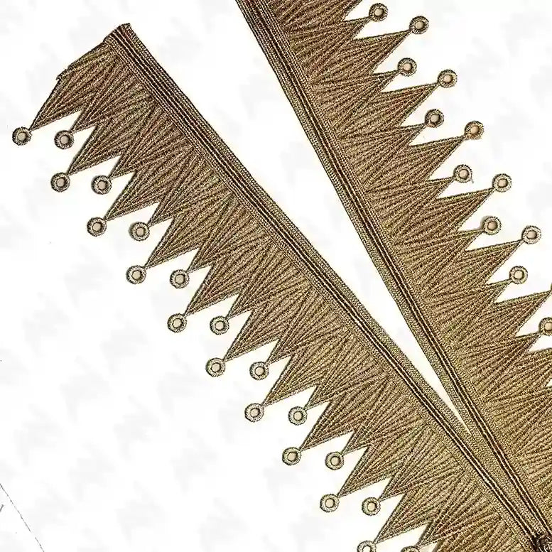 Moroccan Sfifa V Shape Zari