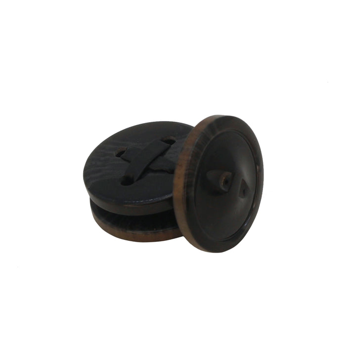 Black X Resin Button