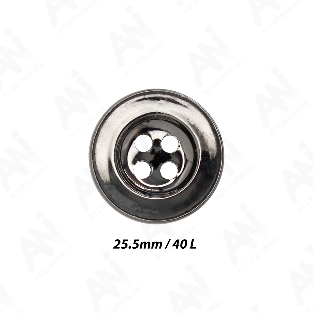 Four Hole Silver Abs Buttons