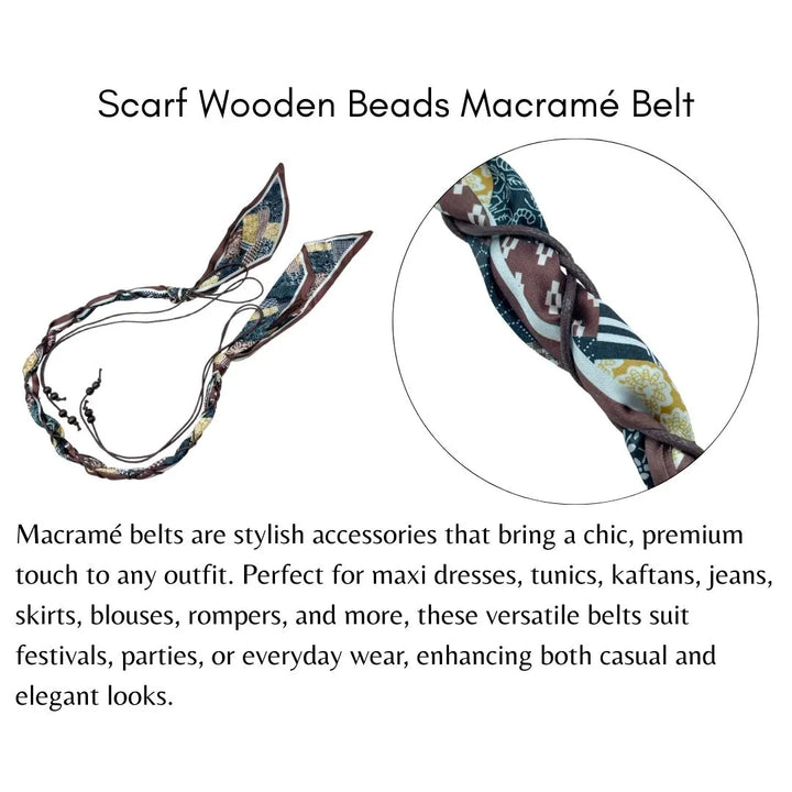 Multicolor Scarf Macrame Belt