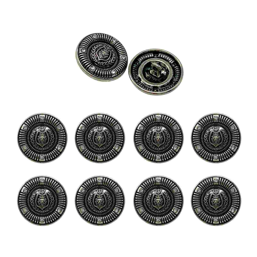 Premium silver buttons for sophisticated coats and formal jackets by Ani Accessories