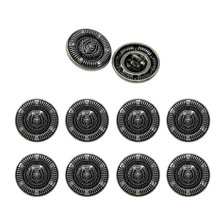 Premium silver buttons for sophisticated coats and formal jackets by Ani Accessories