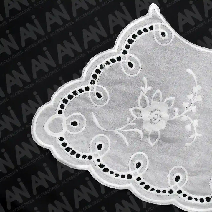 Premium Broderie Neckline Anglaise Collar by Ani Accessories offering graceful neckline detail for apparel