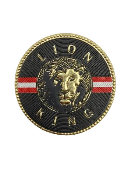 Premium Zardosi inspired lion iron on patch by Ani Accessories for shirts, T-shirts, denim fashion & more